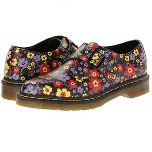 Dr. Martens Jaime Monk Floral Leather Oxfords